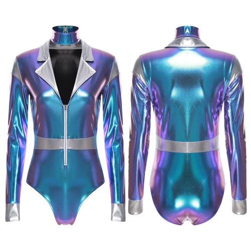 Women Activewear Leotard Jumpsuit Party Outfits Sexy Bodysuit Dance Costume - Picture 8 of 48