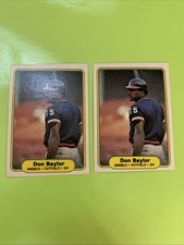 1982 Fleer - Don Baylor #451 quantity two California Angels