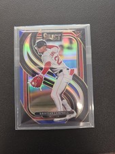 2025 Panini Select #177-Kristian Campbell RC-Premier Level Red & Blue Prizm /249