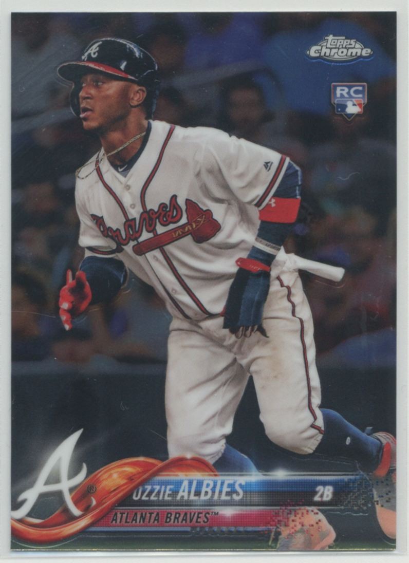 Ozzie Albies 2018 Topps Chrome RC Rookie #72 Atlanta Braves