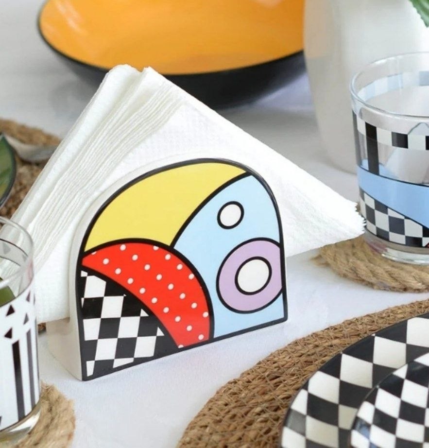Egan Portatovaglioli Warà Ceramica Smaltata 12x11 cm — foto 4
