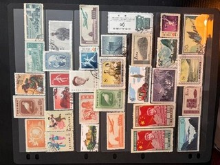 J35 china PRC stock page 32 stamps mixed condition