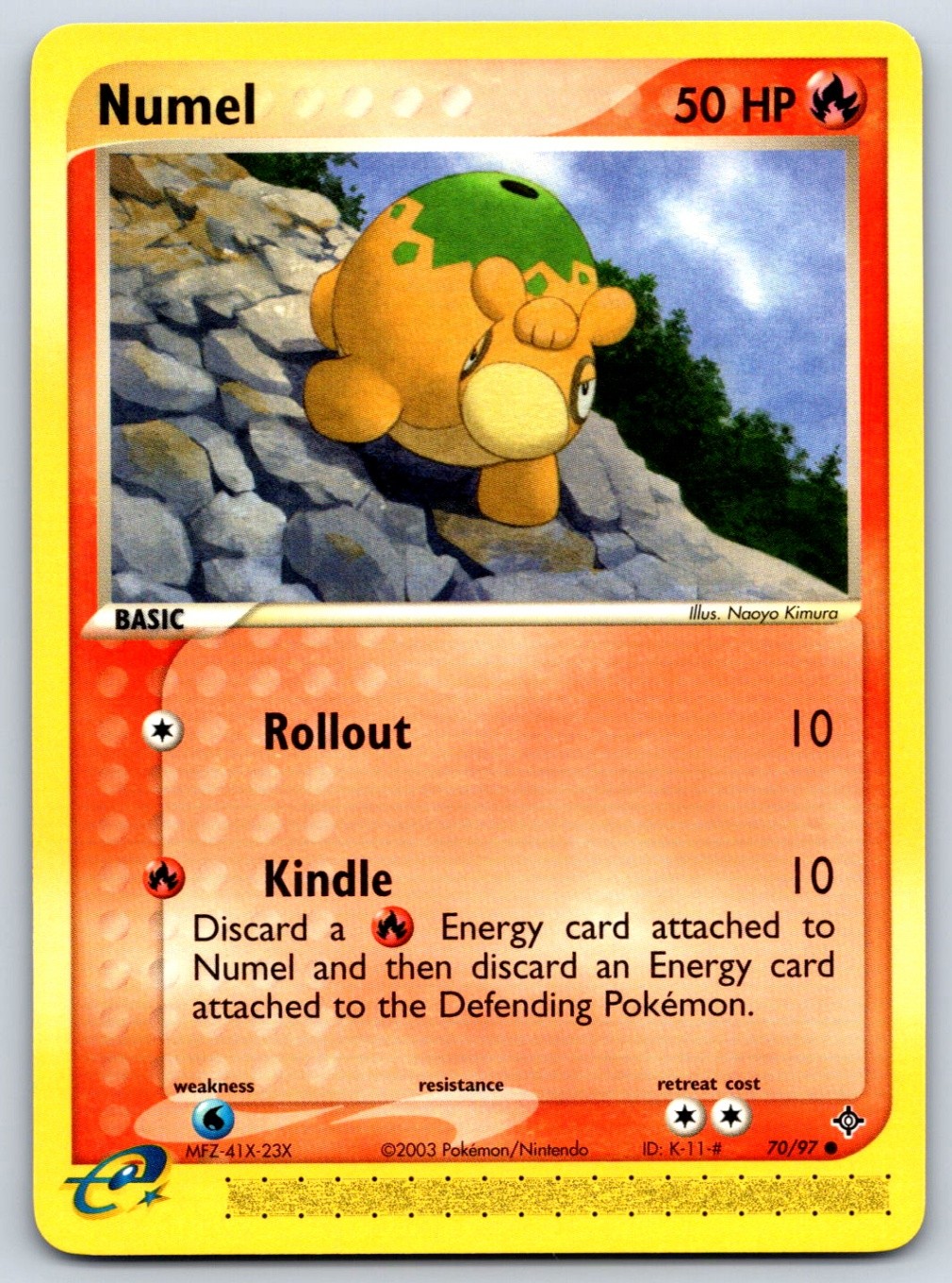 Numel - Dragon 70/97 e-Reader Pokemon Card NM