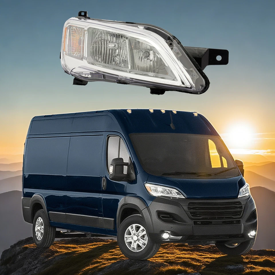 Headlamp For 2023-2025 Ram ProMaster 1500/2500/3500 Halogen Headlight Right Side - Image 2 of 4