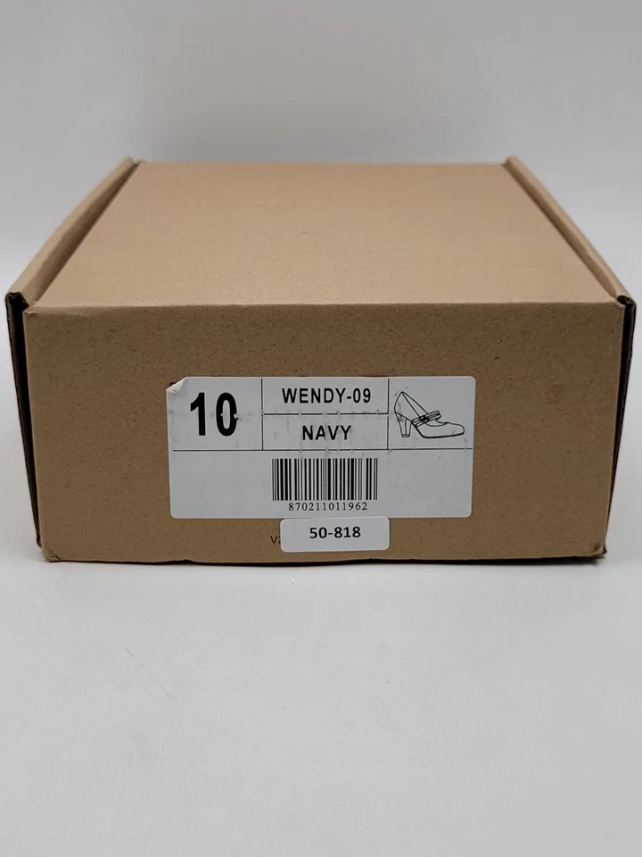 Tacones Mary Jane Windy vintage para mujer azul marino talla 10 Foto 2 de 4