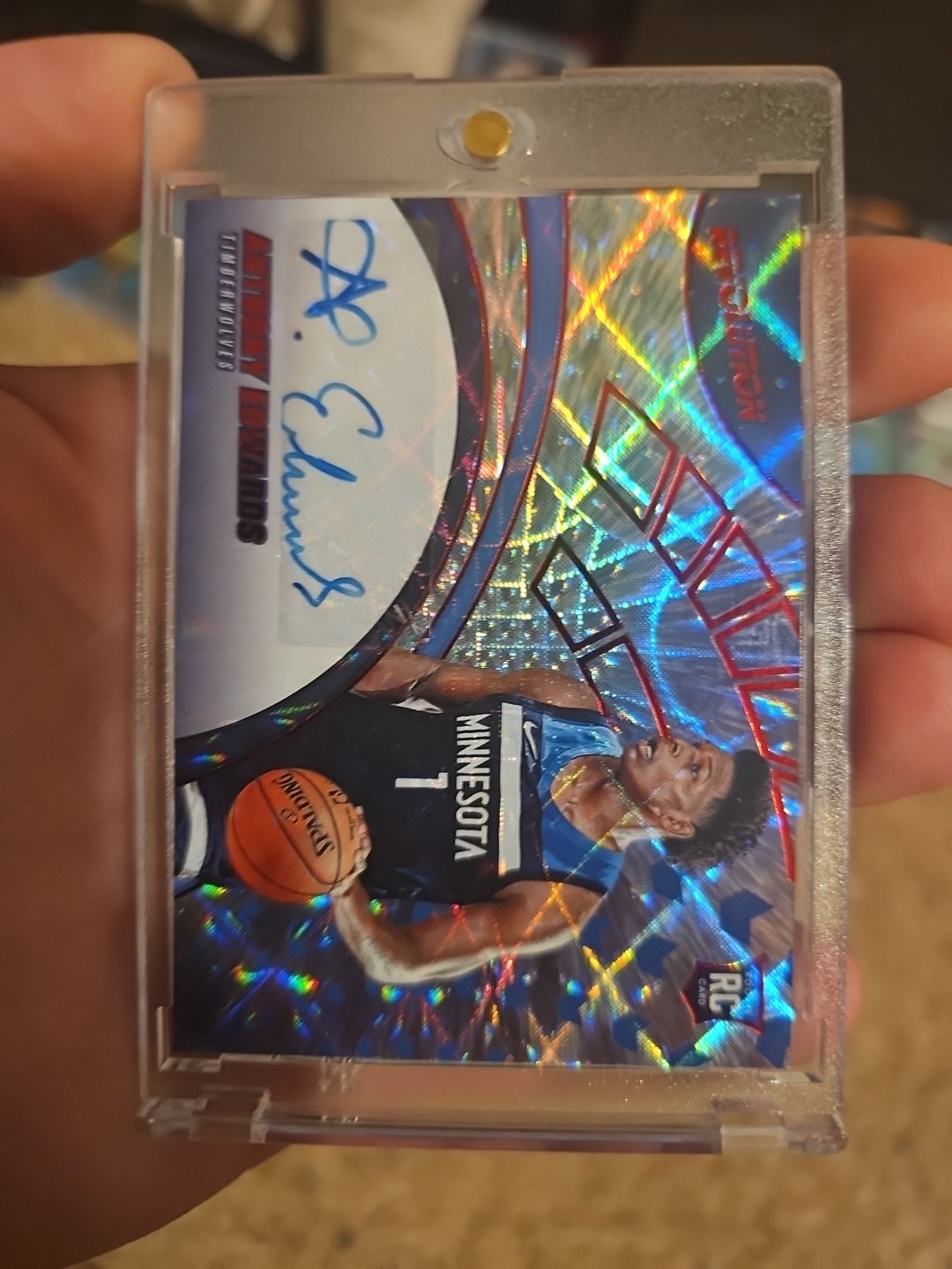 2020-21 Panini Revolution - Rookie Anthony Edwards Autograph (RC,AU) #RA-AE SSP