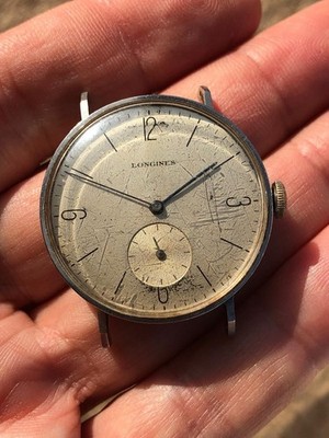 Longines Calatrava flache Lünette Ref 21242 funktionstüchtig Cal 12.68Z für Teile Reparatur