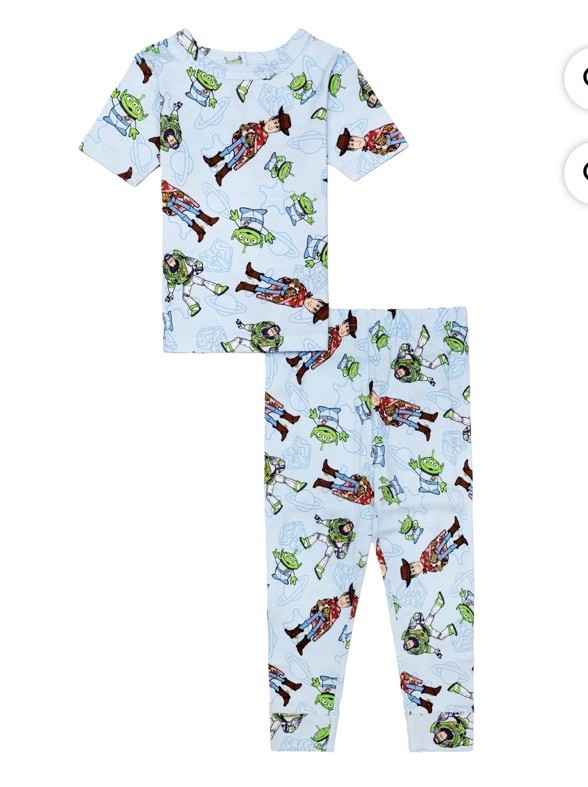 Toy Story Toddler Unisex Blue 2 PC Pajama Set Size 5T NWT
