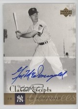 2004 Upper Deck Yankees Classics Classic Scripts Gil McDougald #AU-25 Auto 7xr