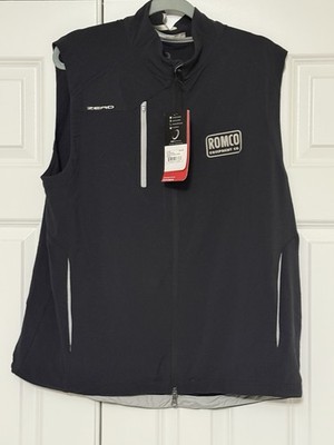 NEW w/ Tags Zero Restriction Z550 Golf Vest Mens Black/Metallic Size Large  L