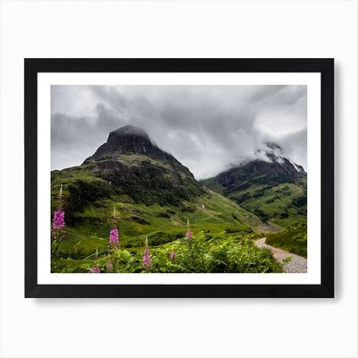 Schottland Glencoe Kunstdruck gerahmt Wandbild Poster Leinwanddruck Bild