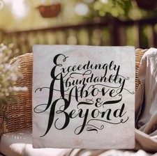 VTG PREMIUM Ephesians Bible Verse Rustic Pillow Cover Christian 17  Home Decor