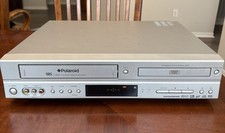 polaroid dvc-2000 VCR  DVD Combo Player Tested Works No Remote