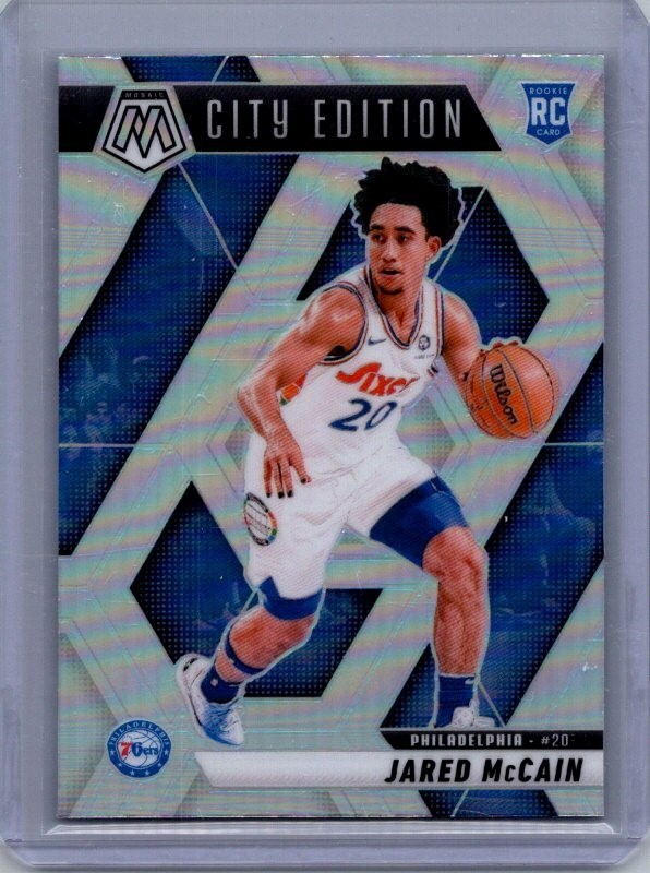 2024-25 Panini Mosaic - City Edition Jared McCain #277 Silver Prizm (RC)