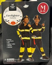 Kids Disguise Firefighter Halloween/Cosplay Costume - Size Medium 8/10 