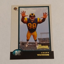 Bowman 1998 Bowman #13 Grant Wistrom St. Louis Rams Rookie Football Card. rookie card picture
