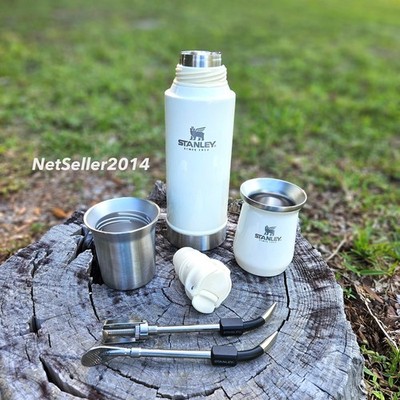 CREAM GLOSS Mate System STANLEY (Multi Option) Thermos 800 mL, Mate or Bombilla