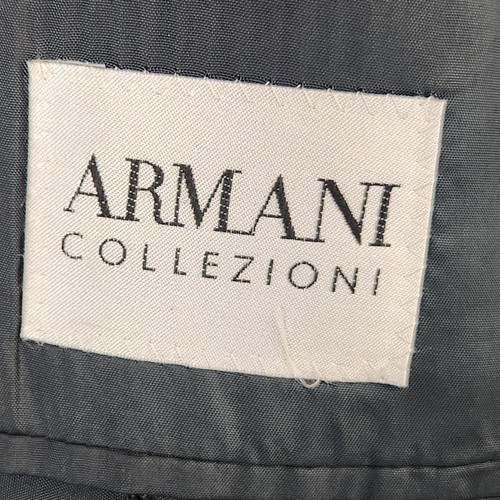 Armani Collezioni 100% Wool Charcoal Grey Suit Pleated Slcks Single Breasted 42L - Picture 5 of 24