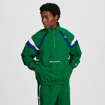 Champion Men Gameday 1/2 Zip Nylon Pullover