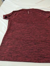 Xersion Men's XL Everair LT Training Tee Performance T-Shirt Red Black Heather