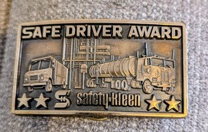 Safety-Kleen Belt Buckle Safe Driver Award