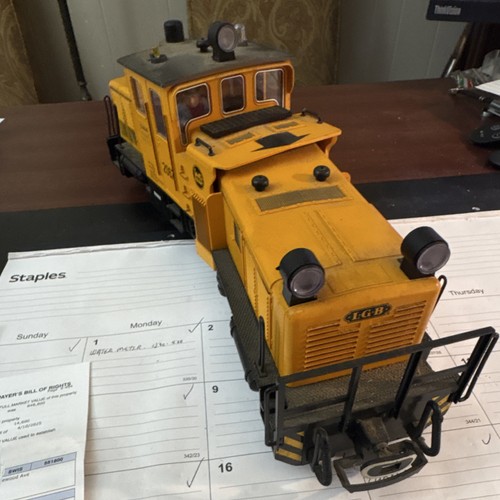 LGB Schoema 2067 Diesel Locomotive G Scale Analog Yellow/Black Light Function - Picture 7 of 7
