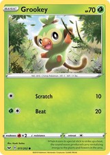 Grookey (011) 011/202 Common SWSH01: Sword & Shield Base Set Pokemon TCG Card NM
