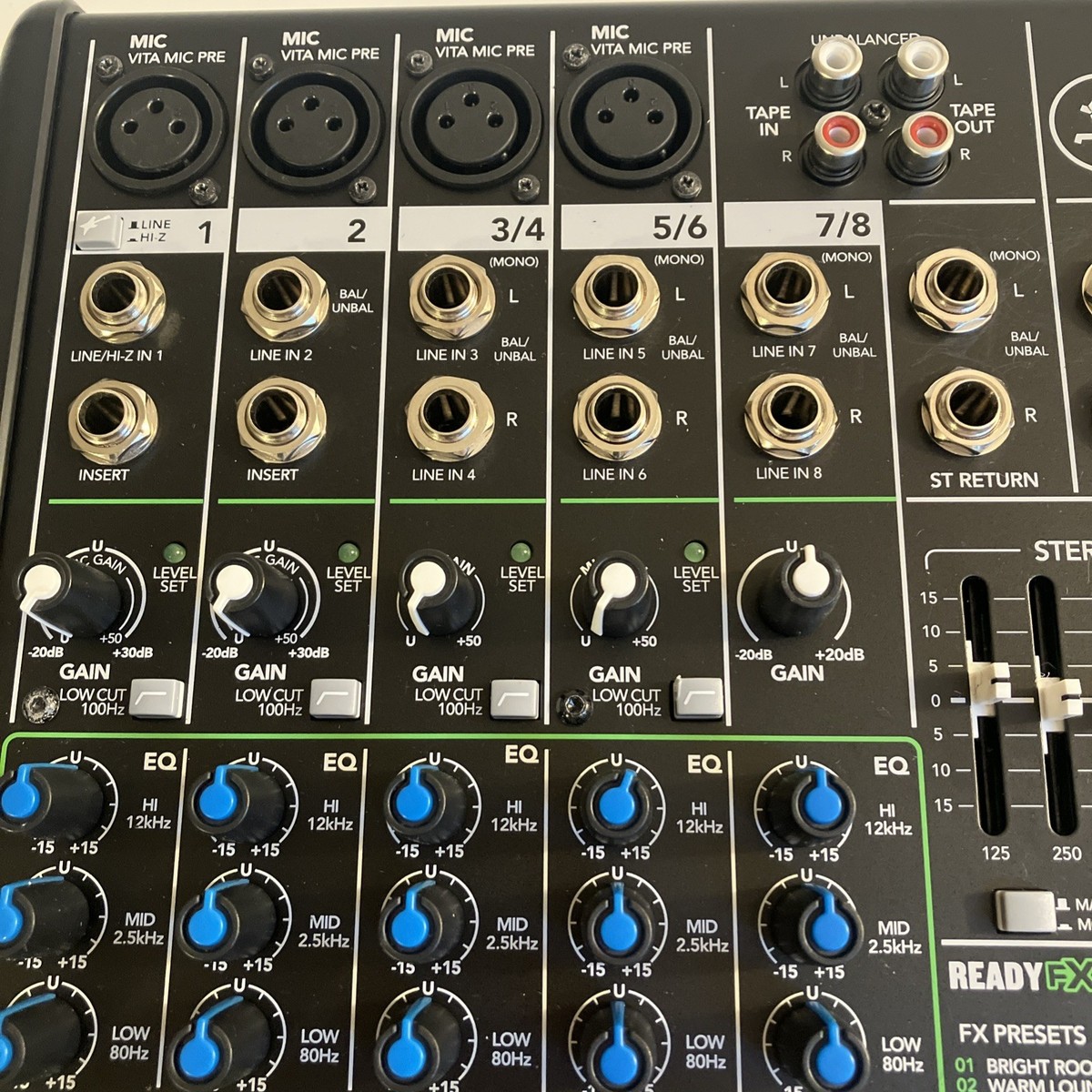 Mackie PROFX8V2 8-Channel Professional Effects Mixer W/ Box Manual
