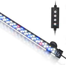 24/7 Mode Submersible Aquarium LED Light, Full Spectrum Hidden Fish Tank Light w