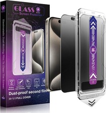 2PCS Anti-Spy Matte Screen Protector for iPhone 17/16 Pro 6.3 Inch Tempered Glas