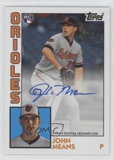 2019 Topps Update 1984 Topps Baseball Auto John Means #84A-JME Auto 2x4