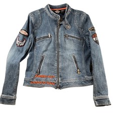 Vintage Harley- Davidson Womens  Denim Motorc...