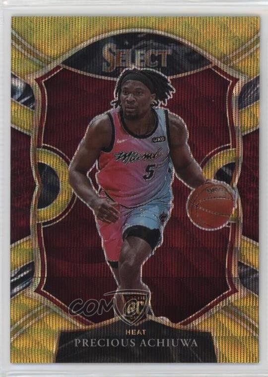 2020-21 Panini Select Concourse Gold Wave Prizm Precious Achiuwa #80 h8k