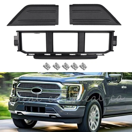 Front Bumper Grille+Corner Panel Cover Trim For Ford F150 2021-2024 ML3Z17B968BB