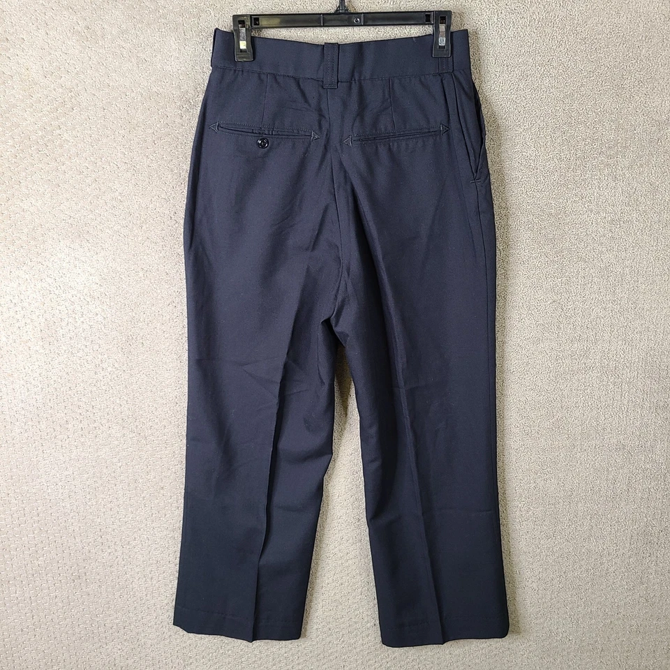 Pantalones Right Image Riverside Mujer 10R Azul Uniforme Mezcla Lana Frente Plano EE. UU. Foto 3 de 4