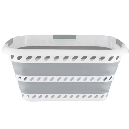Collapsible Laundry Basket | Portable | Space Saver Storage | Hold 2 Loads - Picture 1 of 5