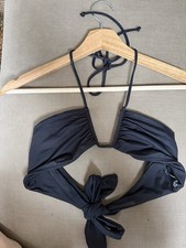 Zara Black Halterneck Bikini Top Size M Excellent Condition