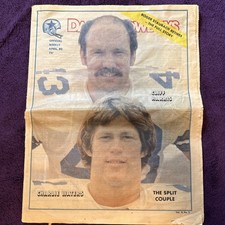 April 1980-Roger Staubach retirement-Dallas Cowboys Weekly-C.Harris/C.Waters