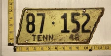 1948 tennessee license plate