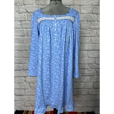 NWOT Eileen West Mid Length Knit Floral Print Nightgown/Chemise