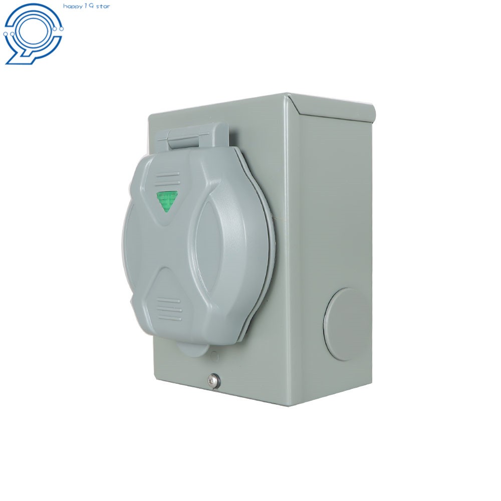 Power Inlet Box  List Locking 3 Prong 125v Waterproof