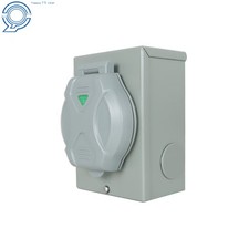 Upgraded 50 AMP Generator Power Inlet Box  List Locking 3 Prong 125V Waterproof