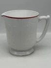 Antique Measuring Pitcher Milk Glass Measures CUPS, PTS, OZ Glass Measuring Cup