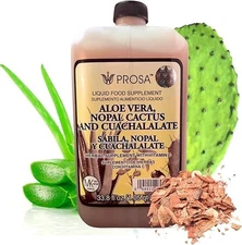 PROSA Aloe Vera, Nopal Cactus, and Cuachalalate Herbal Supplement – 33.8 fl oz (