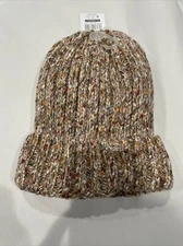 NEW Time And Tru Insulated Sock Hat Beanie Cream One Size