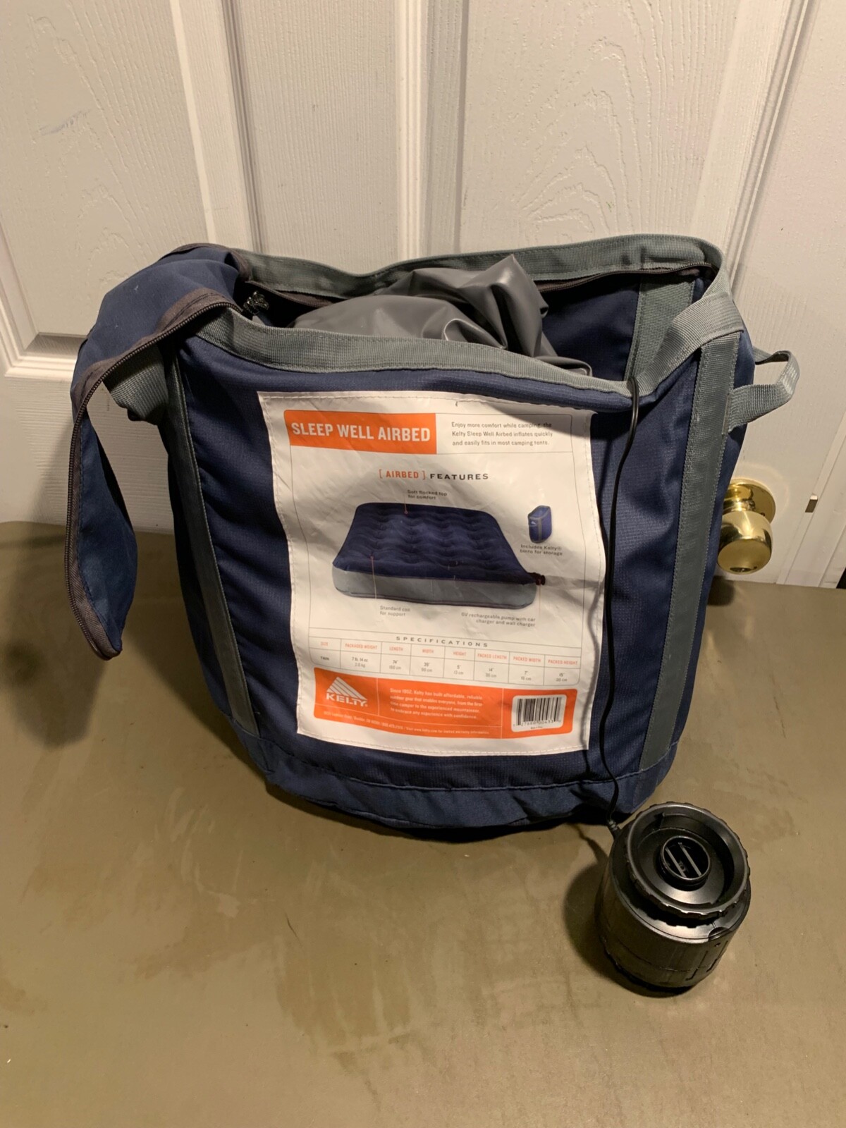 Kelty Kush Twin Air Bed In Bag With Pump Untested eBay