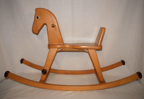 Wooden rocking horse for children old antique retro vintage 54 cm - Picture 1 of 13