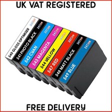 T054 540-549 Ink Cartridges For Epson R800 R1800 (LOT) non-oem