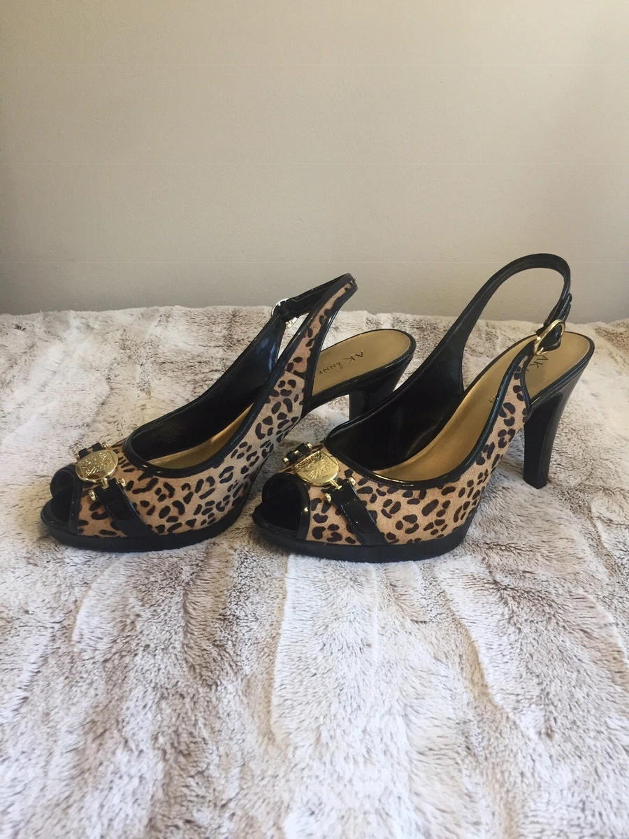 Anne klein animal print shoes sale