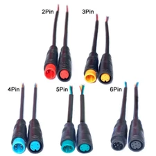 Waterproof Connector For Ebike Julet M8 Basic Connector 2 - 6 Pin Cable
